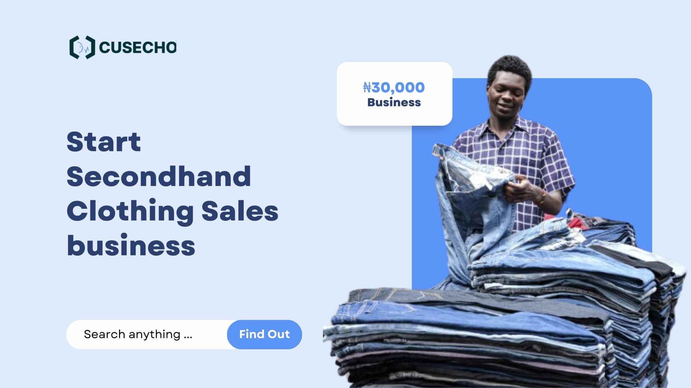 Start Secondhand Clothing Sales business